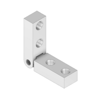41-210-0 MODULAR SOLUTIONS ALUMINUM HINGE<br>MITER CONNECTOR - ELBOW  MITER NO DRILLING